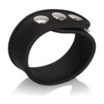 Silicone Tri-Snap Cock Ring – Black - Image 5