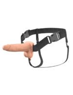 Fantasy X-Tensions Elite 6" Vibrating Hollow Silicone Strap-on - Light - Image 2