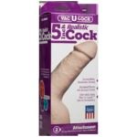 Vac-U-Lock 5-Inch Realistic Cock - White - Image 2