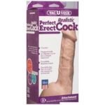 Vac-U-Lock Perfect Erect Realistic Cock - White - Image 2