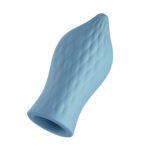 Versa T Sleeve Light Blue Textured Stroker – 100% Liquid Silicone - Image 2