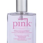 Pink 4oz Glass Bottle Silicone Lubricant