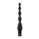 Vibrating Butt Beads Rechargeable Anal Plug – Black - Image 2