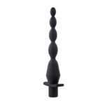 Vibrating Butt Beads Rechargeable Anal Plug – Black - Image 7