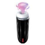 Vibrating Cocksucker Male Masturbator – Black, Rechargeable, TPE - Image 4