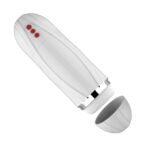 Vibrating Cocksucker Male Masturbator – White, Rechargeable, 5 Suction & 10 Vibration Modes - Image 4