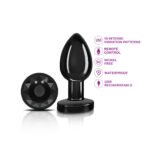 Cheeky Charms Vibrating Gunmetal Metal Anal Plug – Medium - Image 4