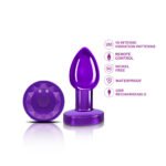 Cheeky Charms Vibrating Purple Metal Anal Plug – Small - Image 4