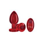 Cheeky Charms Vibrating Red Metal Anal Plug – Large - Image 5