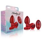 Cheeky Charms Vibrating Red Metal Anal Plug – Medium - Image 3