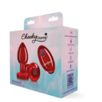 Cheeky Charms Vibrating Red Metal Anal Plug – Small - Image 4