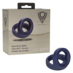 Viceroy Max Dual Cock Ring – Blue, Body-Safe Silicone - Image 12