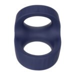 Viceroy Max Dual Cock Ring – Blue, Body-Safe Silicone - Image 3