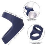 Viceroy Max Dual Cock Ring – Blue, Body-Safe Silicone - Image 8