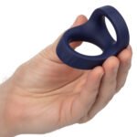 Viceroy Max Dual Cock Ring – Blue, Body-Safe Silicone - Image 10