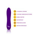 Vivacious Flexible Power Bullet Vibrator – Violet - Image 2