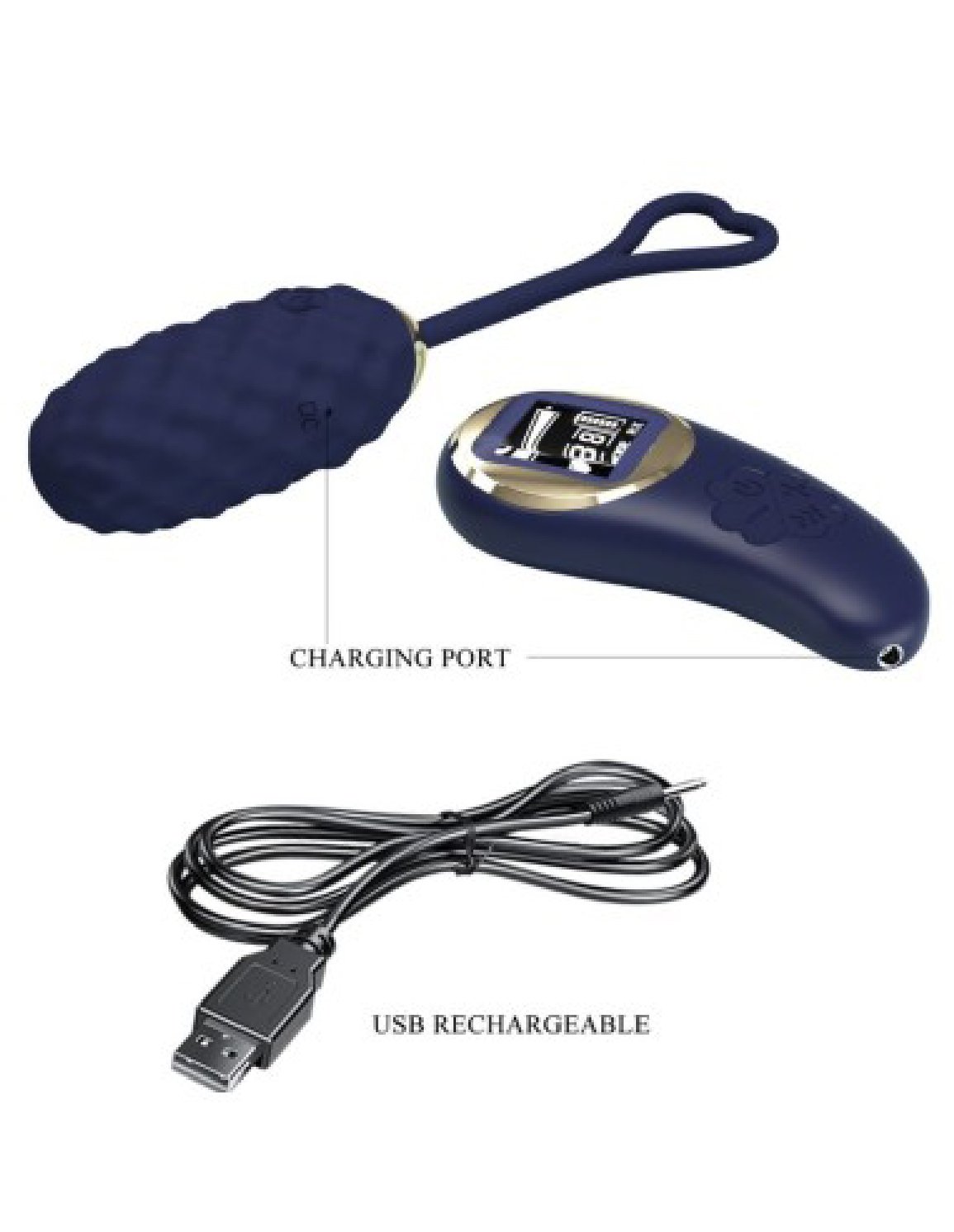 vivian-remote-control-vibrating-egg-blue Vivian Remote Control Vibrating Egg - Blue - Image 1