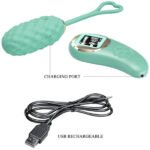 Vivian Remote Control Vibrating Egg – Turquoise - Image 2