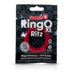 Screaming O RingO Ritz XL Liquid Silicone Cock Ring – Red - Image 3