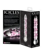 Icicles No. 7 Hand-Blown Glass Wand – Pink - Image 3