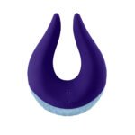 Volea Rechargeable Vibrator with Fluttering Tip – Dark Purple and Light Blue - Image 4