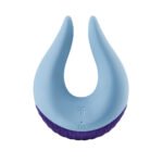 Volea Rechargeable Vibrator with Fluttering Tip – Light Blue and Dark Purple - Image 4