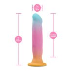 Avant Golden Dawn Curved Anal Plug – Platinum-Cured Silicone – Multi - Image 4