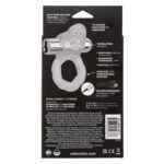 Nubby Lover's Delight Rechargeable Clear Couples Vibrating Ring - Image 3