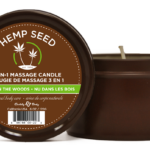 Hemp Seed 3-in-1 Massage Candle - Naked in the Woods - 6 Oz.