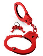 Fetish Fantasy Series Metal Handcuffs - Red - Image 4
