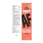Deep Af Numbing Throat Spray 1 Oz - Peach