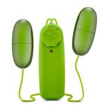 B Yours Double Pop Eggs Vibrating Eggs – Lime Green - Image 2