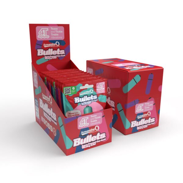 Screaming O 4t - Bullet - Super Powered One Touch  Vibrating Bullet - Display - Assorted