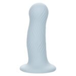 Wave Rider Foam Liquid Silicone Anal Plug with Suction Cup Base – Blue - Image 9