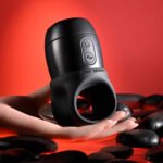 Wet It Be Black Rechargeable Vibrating Stroker Ring - Image 3