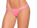Wet Low Back v Strap Shiny Thong - Small/medium - Wet Pink