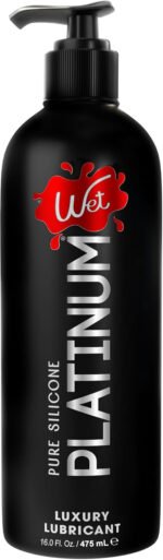 Wet Platinum Luxury Silicone Lubricant 16oz