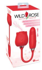 Wild Rose Suction Thruster Dual-Motor Vibrator – Red