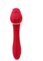 Wild Rose Suction Vibrator – Red, Rechargeable, Waterproof - Image 2