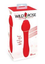 Wild Rose Suction Vibrator – Red, Rechargeable, Waterproof