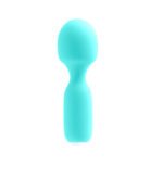 Wini Rechargeable Mini Wand Vibrator – Turquoise - Image 2