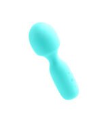 Wini Rechargeable Mini Wand Vibrator – Turquoise - Image 4