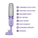 Temptasia Violet Vixen Rechargeable Vibrating Thrusting Stimulator – Purple - Image 6
