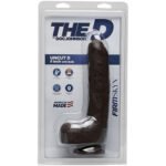 The D - Uncut D - 9 Inch With Balls - Firmskyn -  Chocolate