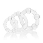Island Rings Clear Beaded Cock Rings – Three Sizes - Image 7