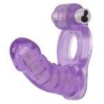 Double Diver Rechargeable Vibrating Couple's Ring – Purple - Image 2