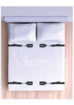 Under the Bed Restraint System with 4 Cuffs – Black - Image 3
