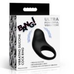 Vibrating Silicone Cock Ring - Black