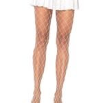Xena Spandex Diamond Tights - One Size - White