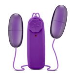 B Yours Double Pop Eggs Vibrating Eggs – Plum - Image 2